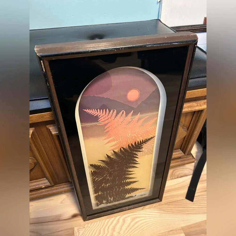 Vintage Virgil Thrasher Ferns Lithograph Art - Picture 3 of 7